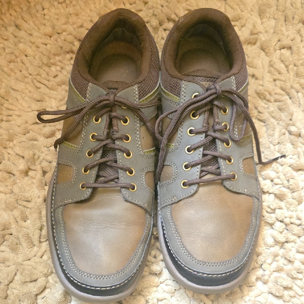 Rockport Men's Mudguard Blucher Lace Up Oxford Brown Size 11 Style V82623